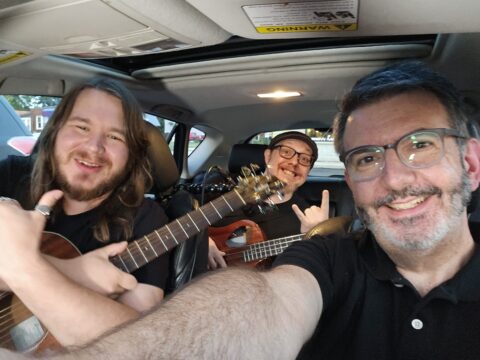 Americana band Shukin and the Ramblers perform outside Pop's in Lyons, IL on Car Con Carne with James VanOsdol