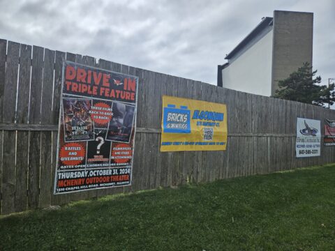 The McHenry Outdoor Theater, featuring a Halloween Triple Feature